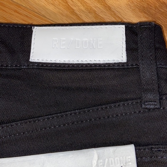 Re/Done 90s High Rise Ankle Crop in Jet Black, size 31, NWT - Picture 9 of 10